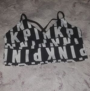 Victoria's Secret Black and White Criss-Cross Bra